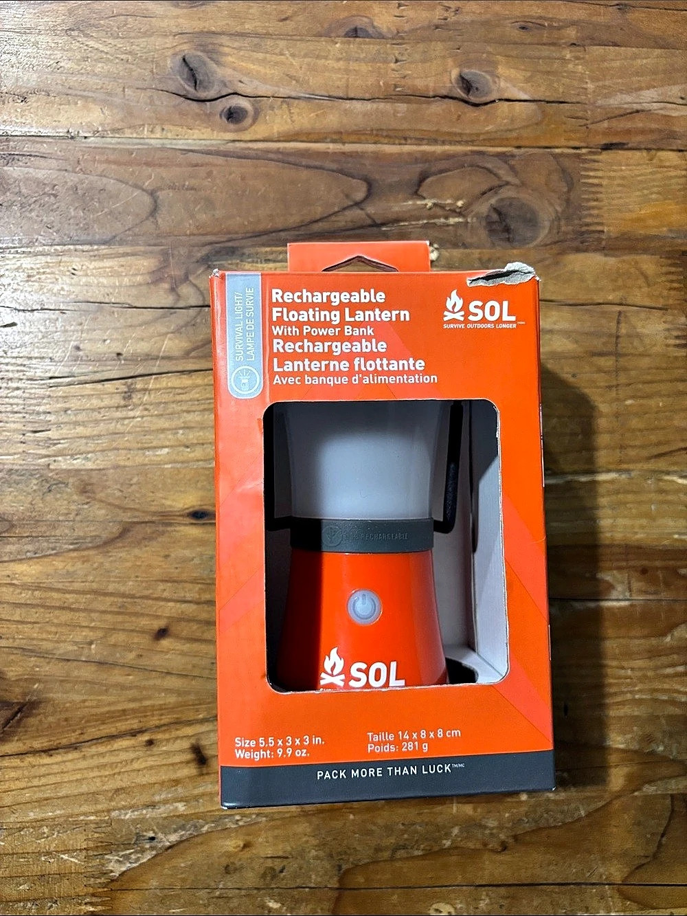 SOL Rechargeable Floating Lantern 520 Lumens